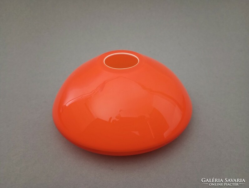 Walther gropius bauhaus 'tac02' orange/white glass vase rosenthal studio 1969 rare