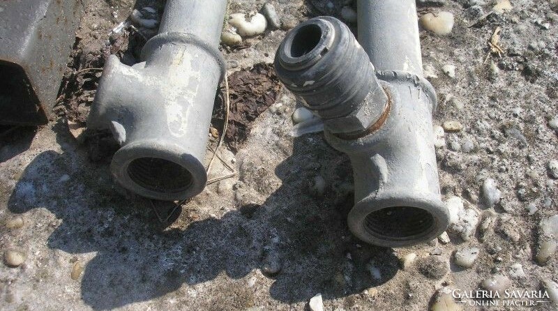 3 galvanized 1 inch air pipes 2 x 6.10 +++ 1 X 3 fm 15 fm + also with built-in quick connector