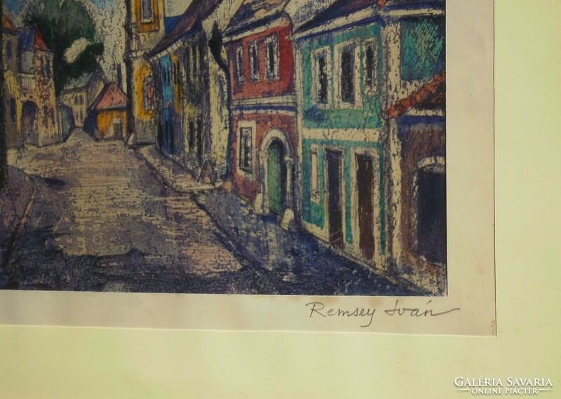 Iván Remsey (1921-2006) : colorful houses / szentendre