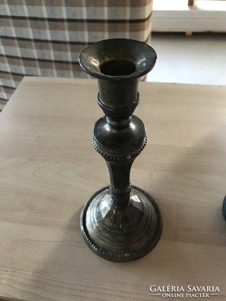 Biedermeier copper candle holder
