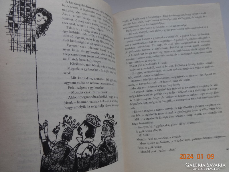 Illyés Gyula: Hetvenhét magyar népmese - régi mesekönyv Szántó Piroska rajzaival (1977)