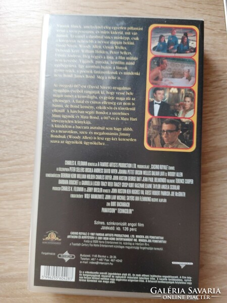 CASINO ROYALE  VHS  klasszikus film   RITKASÁG  Ursula Andress   Peter Sellers Orson Velles