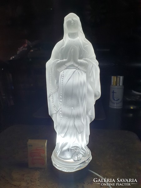 Large size virgin mary solid glass statue god jesus religion