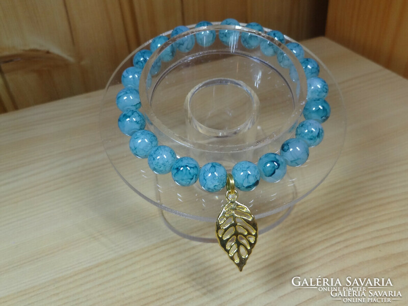 Bracelet made of 5-color jade mineral. One price.