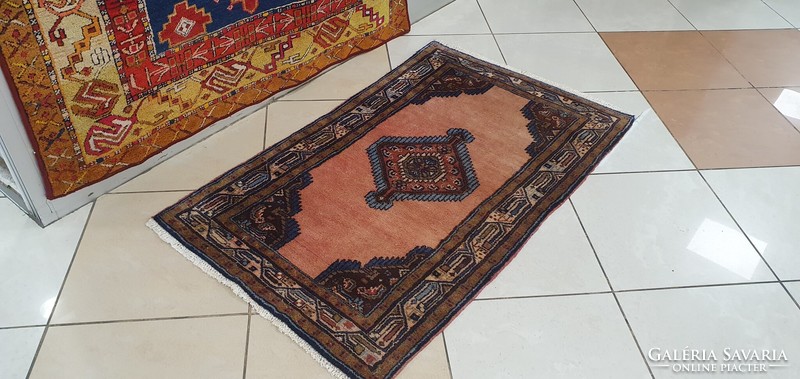 3286 Iranian senneh hand knotted wool Persian rug 70x120cm free courier