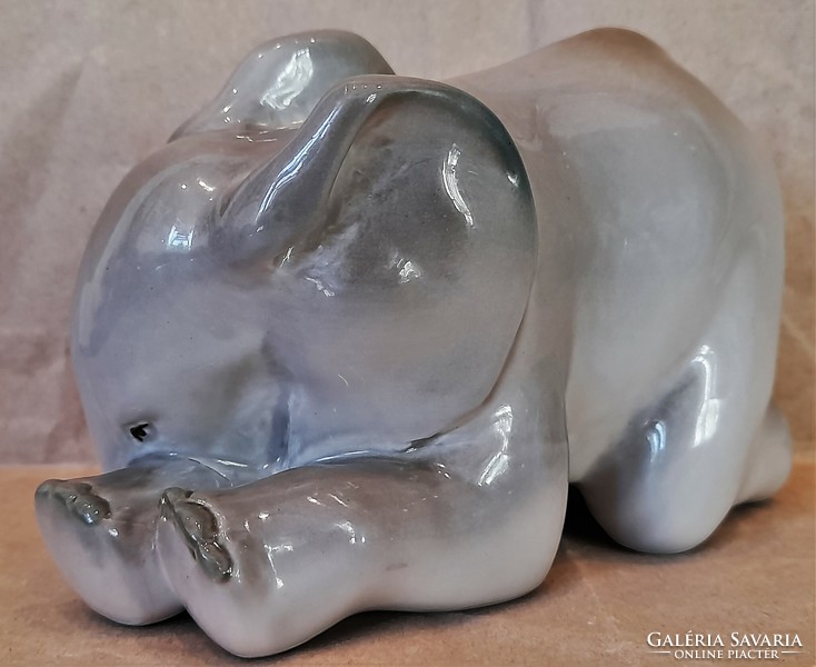 Retro Soviet Lomonosov porcelain elephant