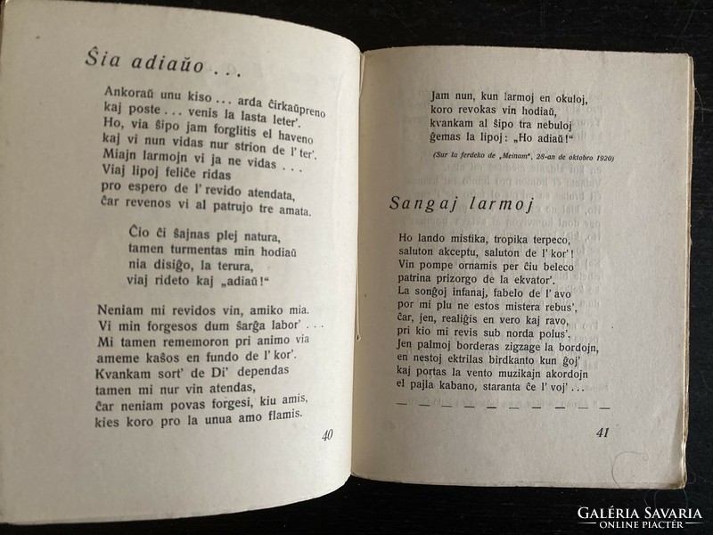Julio Baghy: Preter la vivo - 1923 (dedikált)