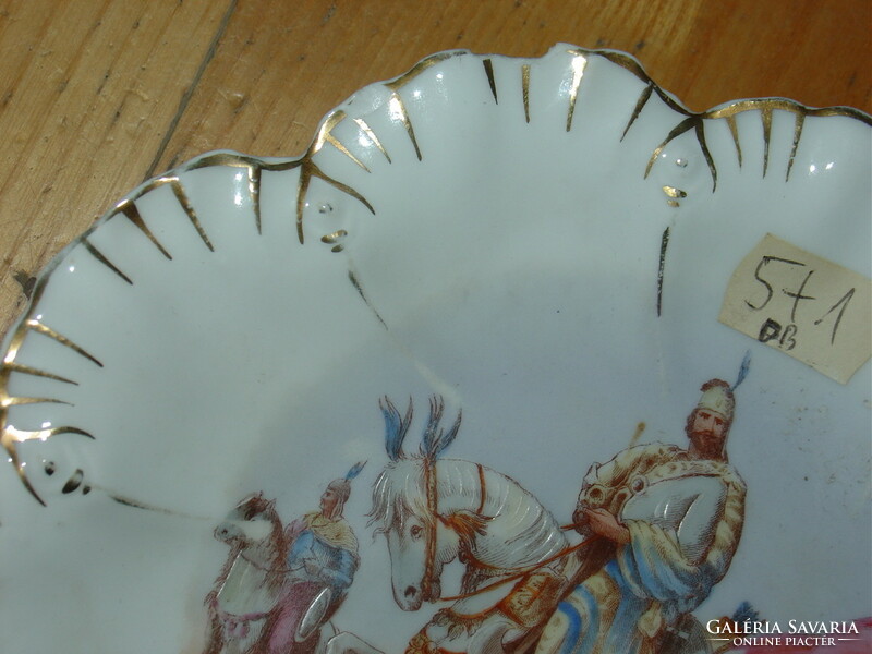 Antique porcelain millennium wall plate decorative plate set 5+1 pcs 1896