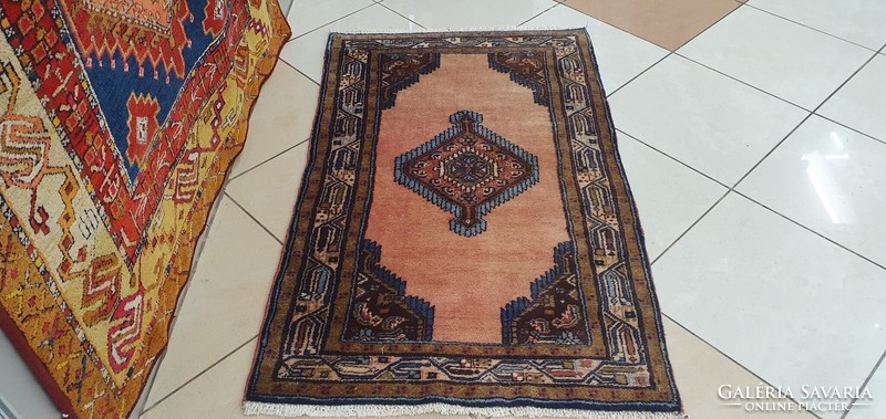 3286 Iranian senneh hand knotted wool Persian rug 70x120cm free courier