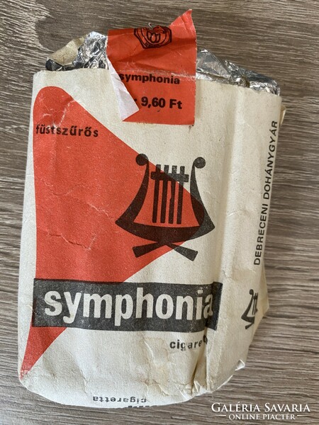 Retro régi piros symphonia cigi cigaretta 3 db füstszűrős, Debreceni dohánygyár kb.1970-es évekből