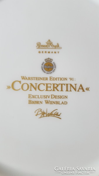 Rosenthal "Concertina"exkluzív dísztányér,falidísz 3db.