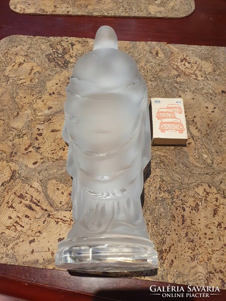Large size virgin mary solid glass statue god jesus religion