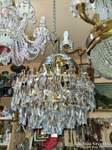 Refurbished crystal chandelier