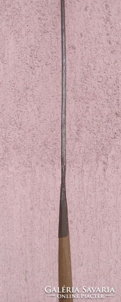 Wrought iron spear harp tribal hunting weapon, in perfect condition, unique rarity