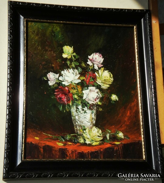 Marked with Fratuli, 1935: still life with flowers