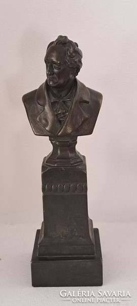 Goethe büszt, szobor, 17 cm