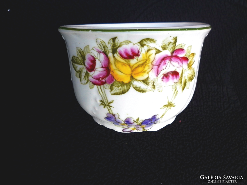 Old, pink, violet hand-painted koma cup