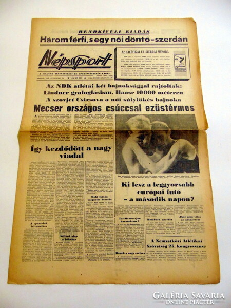 1967 October 9 / folk sport / newspaper - Hungarian / daily. No.: 25780