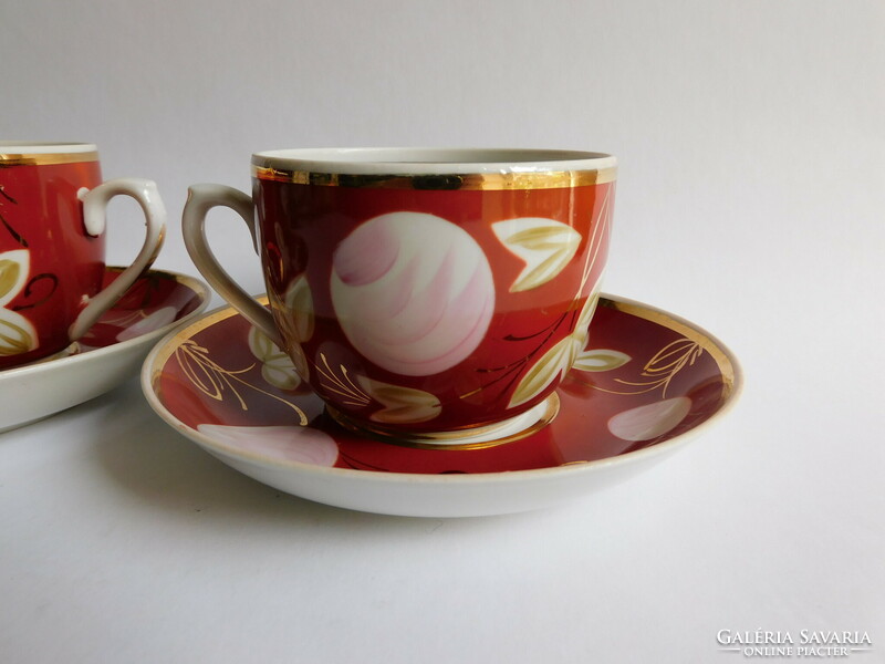 Verbilki Soviet/Russian hand painted tea sets - 2 pieces