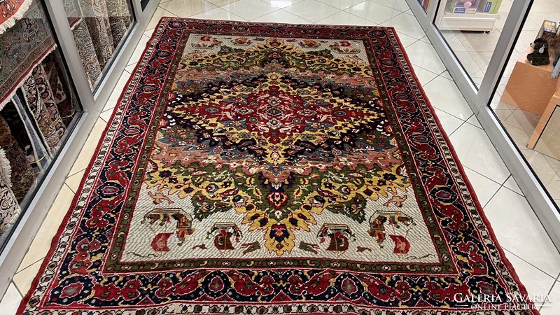 3531 Very rare original Transylvanian antique handmade wool Persian carpet 202x272cm