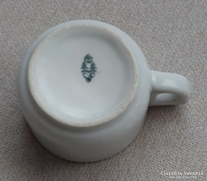 Régi GUNDEL porcelán kávés csésze államosítás előtti időkből