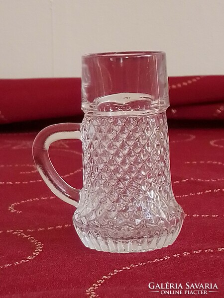 5-piece old retro vintage rimmed liqueur glass cup cup set Austrian oberglass