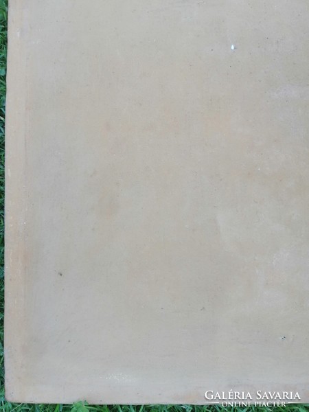 Régi alapozott festővászon. 48 x 45 cm. keretre feszítve