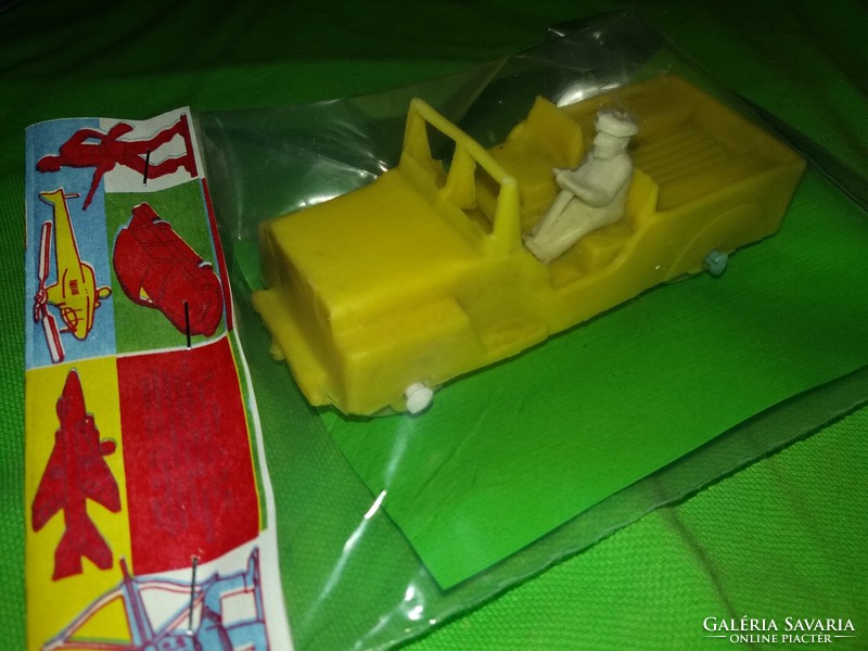 Trafikáru Hungarian bazaar goods unopened packed large Russian ww ii.Gaz jeep yellow 12 cm according to pictures 1