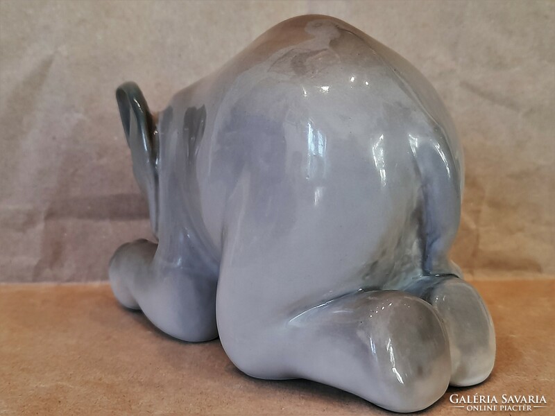 Retro Soviet Lomonosov porcelain elephant