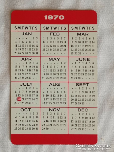 Card calendar 1970 -02 apollo -11 moon landing