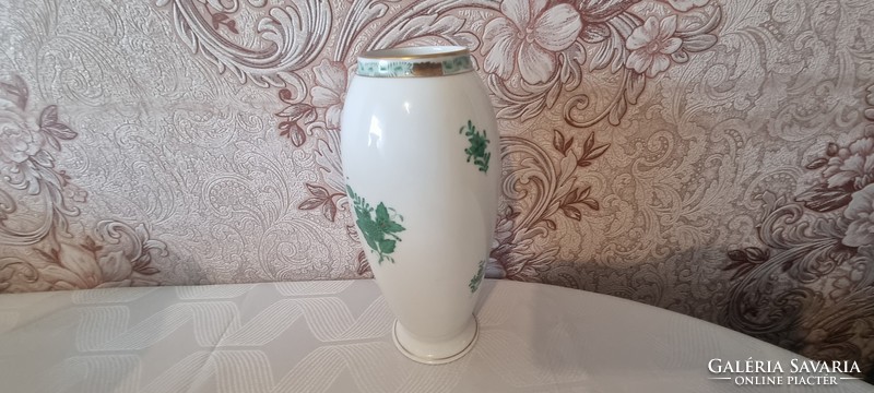 23 cm! Green Appony vase from Herend