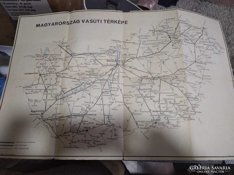 1967 And Hungary or Europe's railway network map