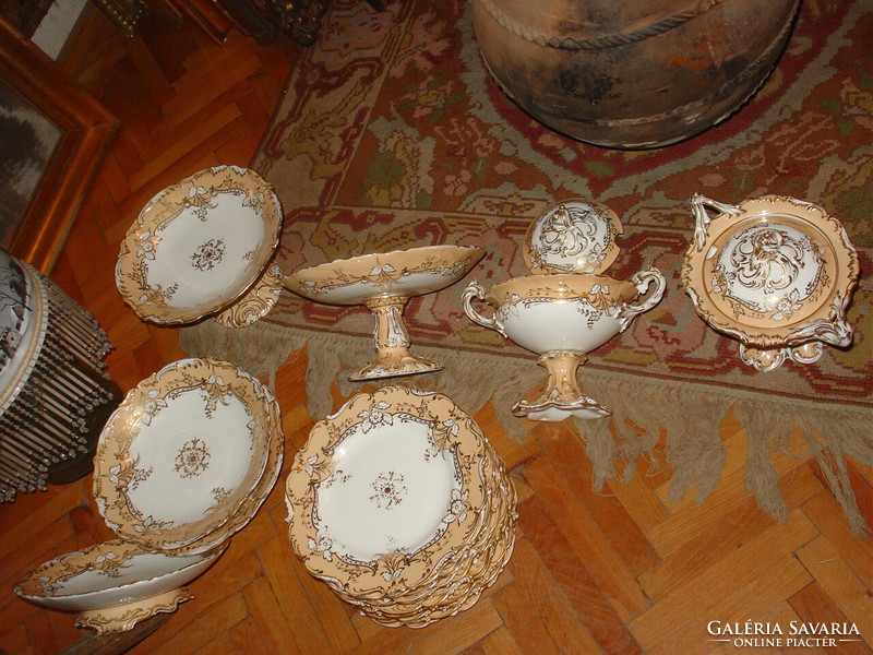 Antique porcelain set in baroque-rococo style 19 pcs !!!!