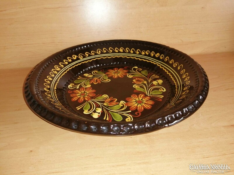Very nice glazed ceramic wall plate - 29 cm (39/d)