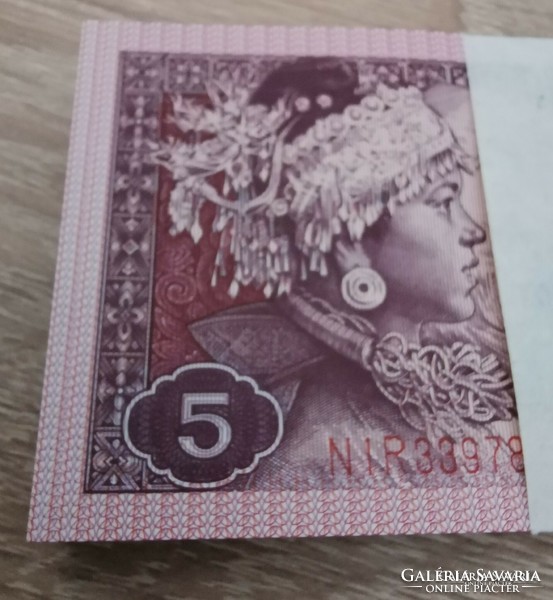 1 köteg (100db) 5 yiao Kínai bankjegy! Hajtatlan bankjegyek!