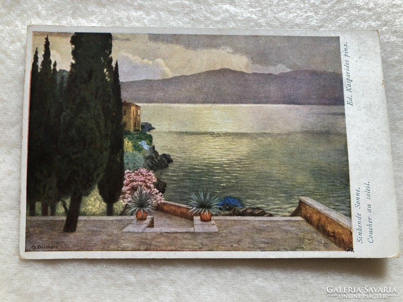 Antik, régi képeslap - Postatiszta                           -6.