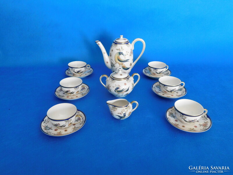 Zsolnay 6-person phoenix coffee set, new, never used!!!