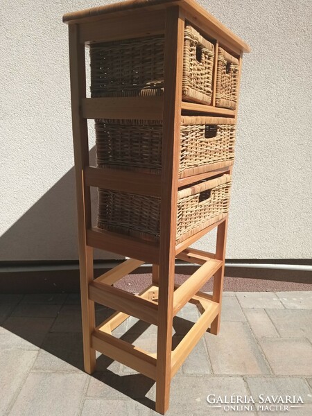 Rattan chest of drawers is negotiable.
