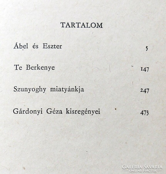 Gárdonyi Géza: Ábel és Eszter. Kisregények 1905-1913