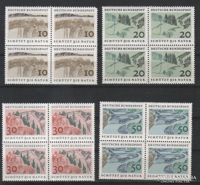 Összefüggések 0196  (Bundes) Mi 591-594       9,60 Euró postatiszta