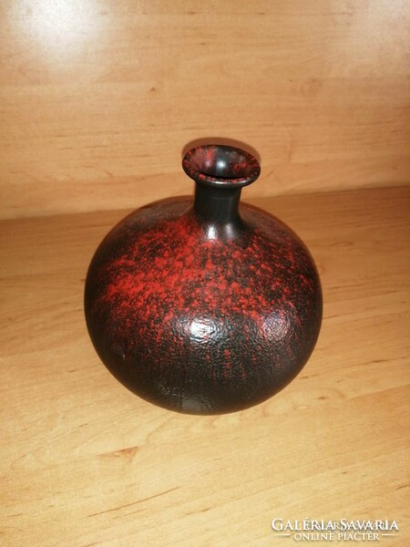 Iparművész kerámia váza - 14 cm magas (27/d)