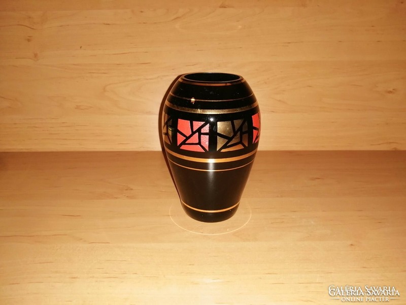 Retro üveg váza 14,5 cm (8/d)