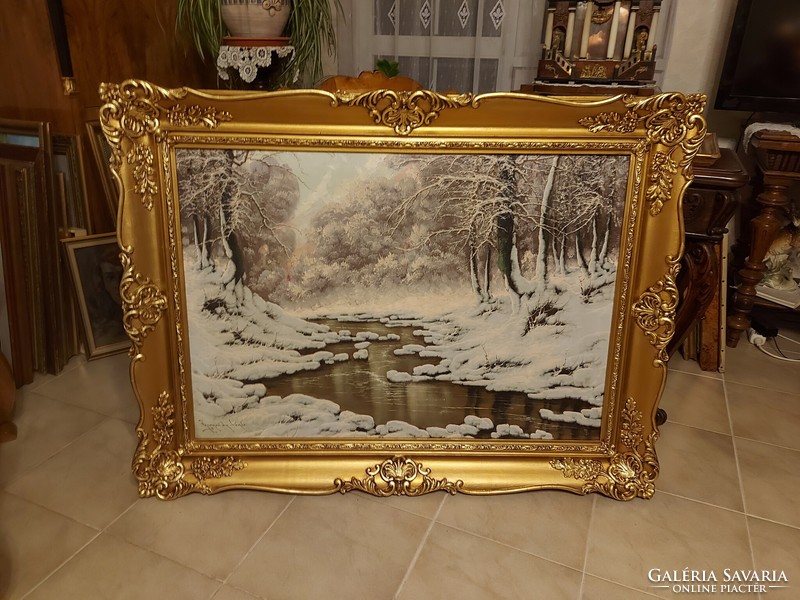 László Neogrády's wonderful winter painting!