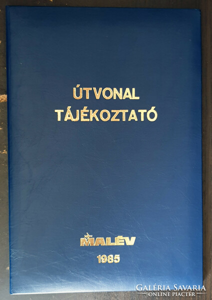 Malév - route information 1985 - istván oláh