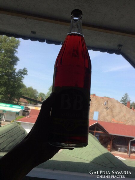 Balatonboglári szőlőlé bontatlan BB szőlőlé retro 1992 es gyári lezárású üditős palack
