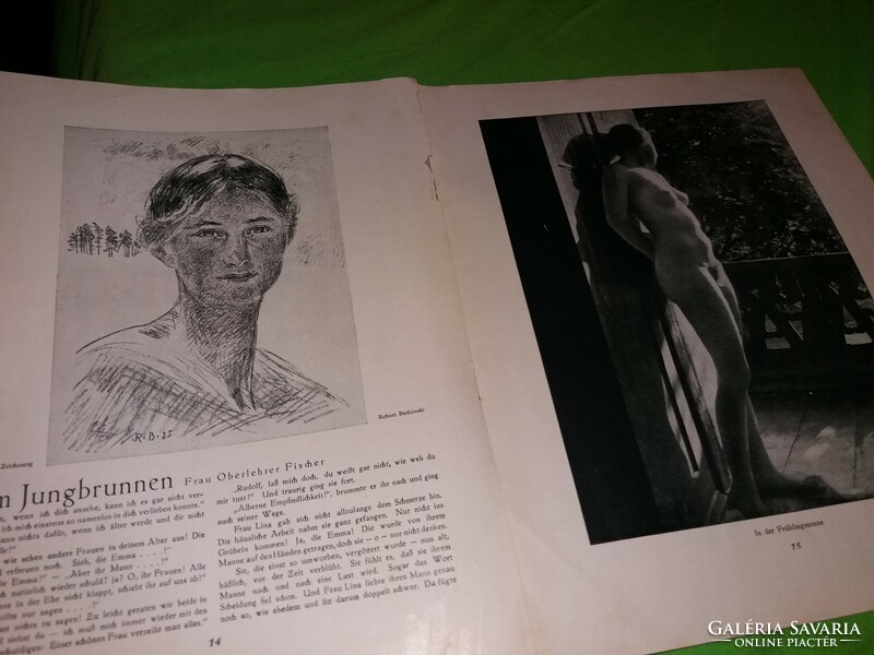 1930. vintage antik német Lachendes Leben naturista felnőtt erotikus magazin a képek szerint