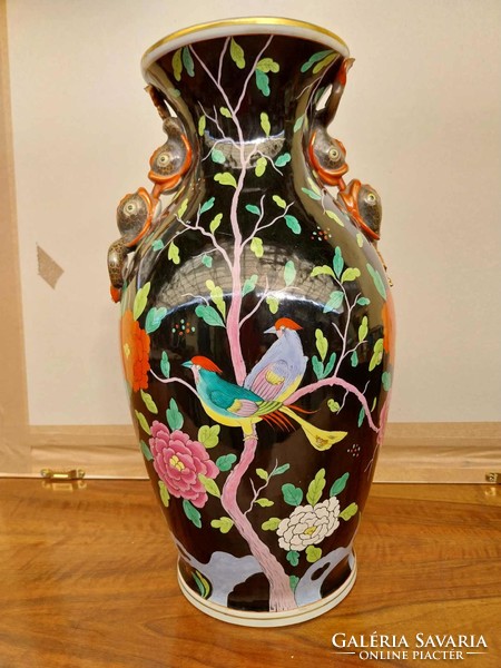Herend macao patterned vase