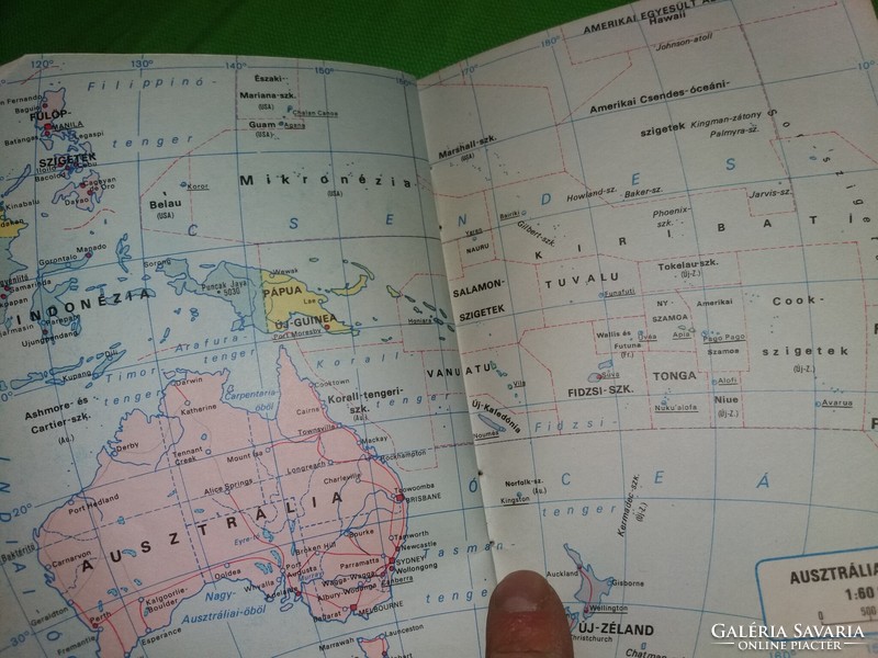 1985. Mini atlas cartography company issued a limited number of mini map images