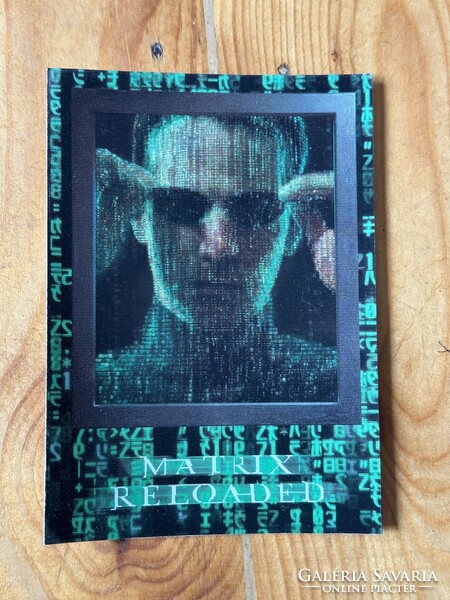Matrix hologram postcard