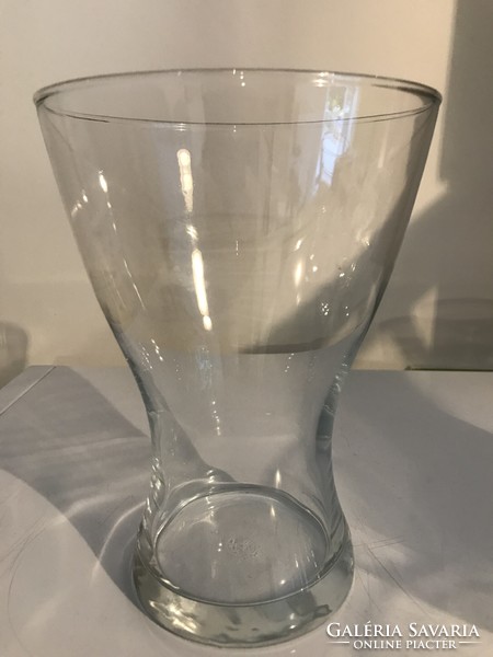 Vintage retro French-made Ikea glass vase and glasses together